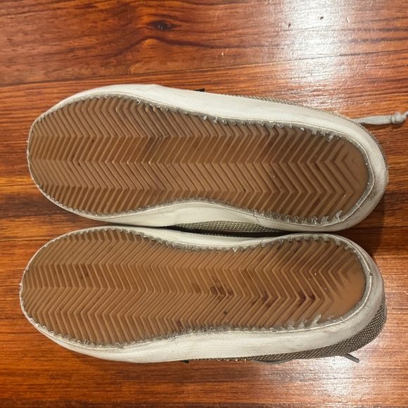 Golden Goose Silver and Black Woven Sneakers - Picture 5 of 7